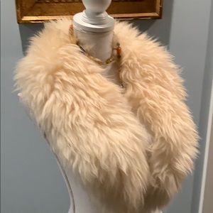 Boho Fur Collar - vintage sheepskin
